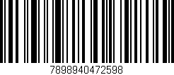 Código de barras (EAN, GTIN, SKU, ISBN): '7898940472598'