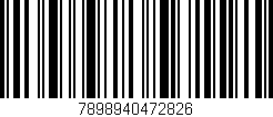 Código de barras (EAN, GTIN, SKU, ISBN): '7898940472826'