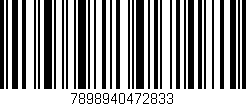 Código de barras (EAN, GTIN, SKU, ISBN): '7898940472833'