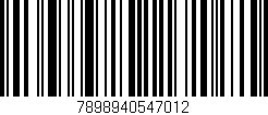 Código de barras (EAN, GTIN, SKU, ISBN): '7898940547012'
