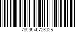 Código de barras (EAN, GTIN, SKU, ISBN): '7898940726035'