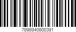 Código de barras (EAN, GTIN, SKU, ISBN): '7898940800391'