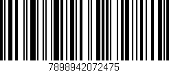Código de barras (EAN, GTIN, SKU, ISBN): '7898942072475'