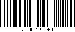 Código de barras (EAN, GTIN, SKU, ISBN): '7898942280658'
