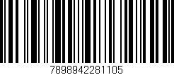 Código de barras (EAN, GTIN, SKU, ISBN): '7898942281105'