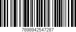 Código de barras (EAN, GTIN, SKU, ISBN): '7898942547287'