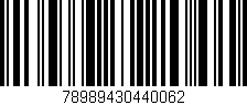 Código de barras (EAN, GTIN, SKU, ISBN): '78989430440062'
