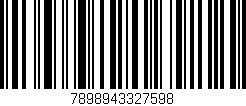 Código de barras (EAN, GTIN, SKU, ISBN): '7898943327598'