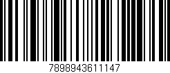 Código de barras (EAN, GTIN, SKU, ISBN): '7898943611147'