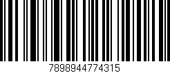 Código de barras (EAN, GTIN, SKU, ISBN): '7898944774315'