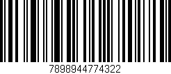 Código de barras (EAN, GTIN, SKU, ISBN): '7898944774322'
