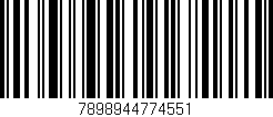 Código de barras (EAN, GTIN, SKU, ISBN): '7898944774551'