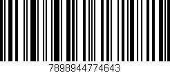 Código de barras (EAN, GTIN, SKU, ISBN): '7898944774643'