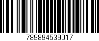 Código de barras (EAN, GTIN, SKU, ISBN): '789894539017'