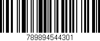 Código de barras (EAN, GTIN, SKU, ISBN): '789894544301'