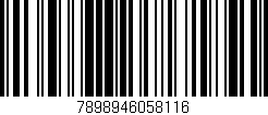 Código de barras (EAN, GTIN, SKU, ISBN): '7898946058116'