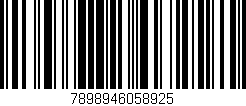 Código de barras (EAN, GTIN, SKU, ISBN): '7898946058925'
