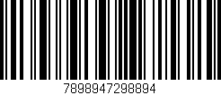 Código de barras (EAN, GTIN, SKU, ISBN): '7898947298894'