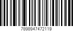 Código de barras (EAN, GTIN, SKU, ISBN): '7898947472119'