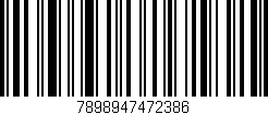 Código de barras (EAN, GTIN, SKU, ISBN): '7898947472386'