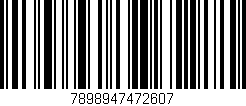 Código de barras (EAN, GTIN, SKU, ISBN): '7898947472607'
