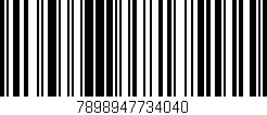 Código de barras (EAN, GTIN, SKU, ISBN): '7898947734040'