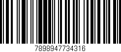 Código de barras (EAN, GTIN, SKU, ISBN): '7898947734316'