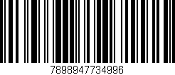 Código de barras (EAN, GTIN, SKU, ISBN): '7898947734996'