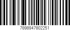 Código de barras (EAN, GTIN, SKU, ISBN): '7898947802251'