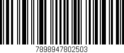 Código de barras (EAN, GTIN, SKU, ISBN): '7898947802503'