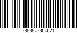 Código de barras (EAN, GTIN, SKU, ISBN): '7898947804071'