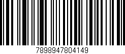 Código de barras (EAN, GTIN, SKU, ISBN): '7898947804149'