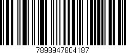 Código de barras (EAN, GTIN, SKU, ISBN): '7898947804187'