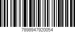 Código de barras (EAN, GTIN, SKU, ISBN): '7898947920054'