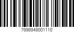 Código de barras (EAN, GTIN, SKU, ISBN): '7898948001110'