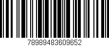 Código de barras (EAN, GTIN, SKU, ISBN): '78989483609652'
