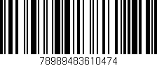 Código de barras (EAN, GTIN, SKU, ISBN): '78989483610474'