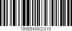Código de barras (EAN, GTIN, SKU, ISBN): '7898949502418'