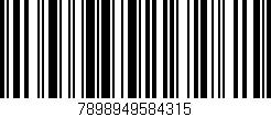 Código de barras (EAN, GTIN, SKU, ISBN): '7898949584315'