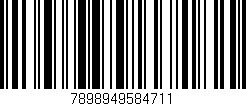 Código de barras (EAN, GTIN, SKU, ISBN): '7898949584711'