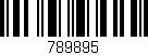 Código de barras (EAN, GTIN, SKU, ISBN): '789895'
