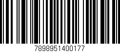 Código de barras (EAN, GTIN, SKU, ISBN): '7898951400177'