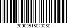 Código de barras (EAN, GTIN, SKU, ISBN): '78989515070368'