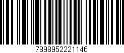 Código de barras (EAN, GTIN, SKU, ISBN): '7898952221146'
