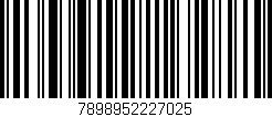 Código de barras (EAN, GTIN, SKU, ISBN): '7898952227025'
