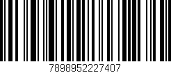 Código de barras (EAN, GTIN, SKU, ISBN): '7898952227407'