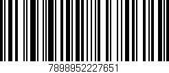 Código de barras (EAN, GTIN, SKU, ISBN): '7898952227651'