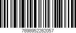 Código de barras (EAN, GTIN, SKU, ISBN): '7898952262057'