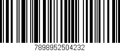 Código de barras (EAN, GTIN, SKU, ISBN): '7898952504232'