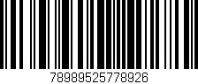 Código de barras (EAN, GTIN, SKU, ISBN): '78989525778926'